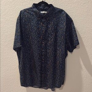 3XLT Sonoma Blue Casual Button Down Shirt with Relaxed Fit